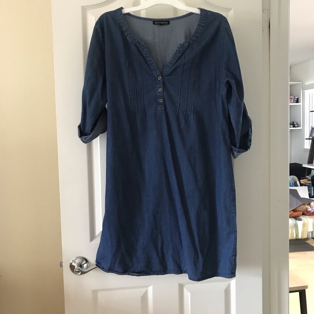 3/4 Sleeved Denim Dress